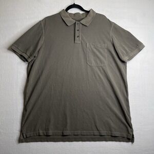 CC Filson Polo Shirt Mens XL Short Sleeve Cotton Casual Knit Olive Green Preppy